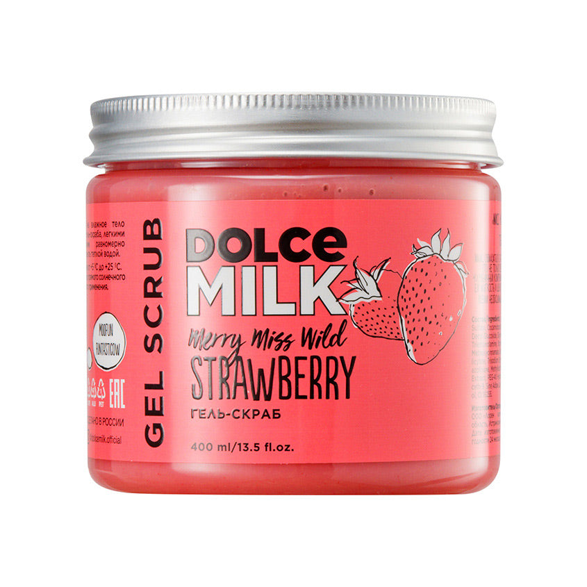 DOLCE MILK Shower gel scrub <Merry miss wild strawberry> 400 ml – online store