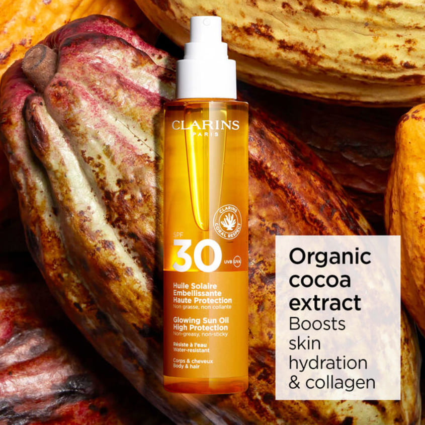 CLARINS SUN BODY OIL SPF30 RET 150ML – free delivery