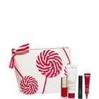 CLARINS SET (MASCARA SUPRA LIFT&CURL+LIP COMFORT OIL+BEAUTY FLASH BALM 50ML+TOTAL EYE LIFT TRIAL 7ML)