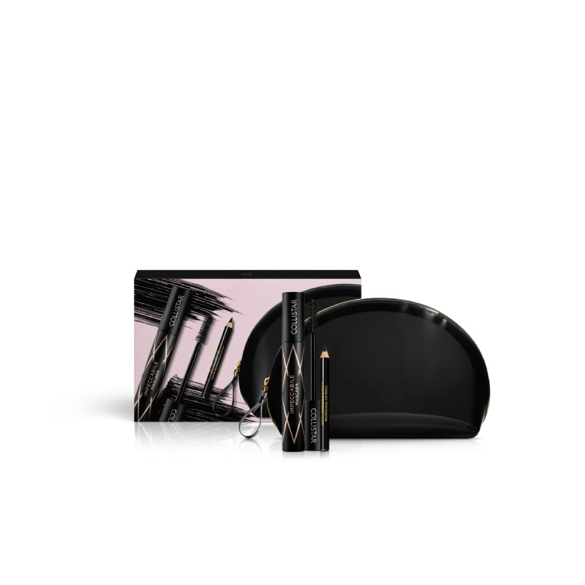 COLLISTAR SET (MASCARA IMPECCABILE BLACK 14 ML+EYE PENCIL 0,8 G+BEAUTY BAG) – buy online