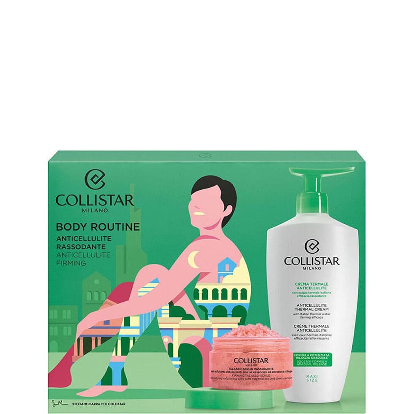 COLLISTAR SET (ANTICELLULITE THERMAL CREAM 400 ML+FIRMING TALASSO-SCRUB 150 G)