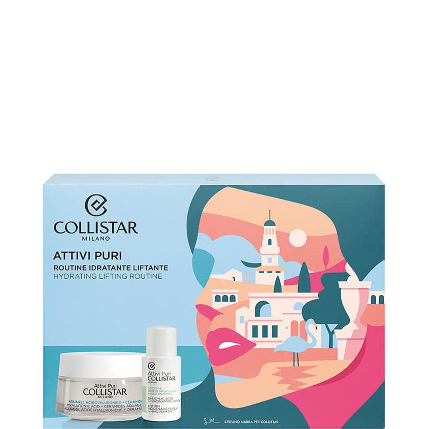COLLISTAR SET (HYALURONIC ACID AQUAGEL 50 ML+SALICYLIC LOTION 15 ML+FACE MAGIC DROPS SELFTANNING SAMPLE)