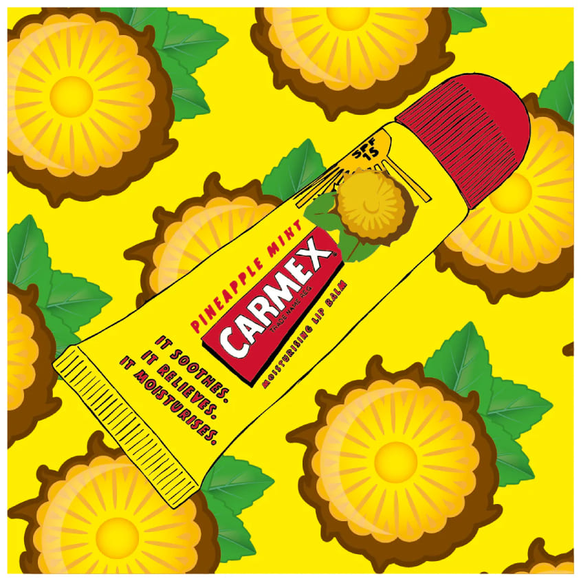 Pineapple & Mint Lip Balm Tube SPF15