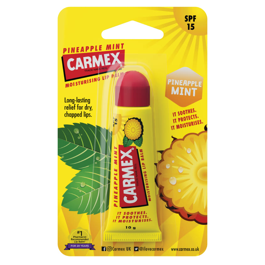 Pineapple & Mint Lip Balm Tube SPF15