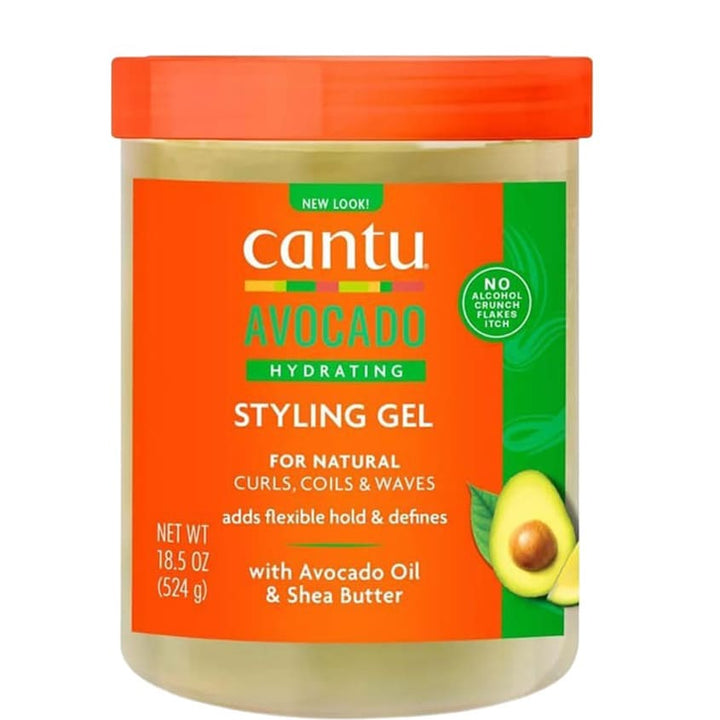 Hair styling CANTU AVOCADO HYDRATING GEL ALCOHOL FREE 524 G