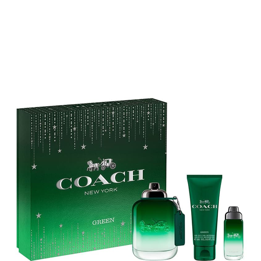COACH GREEN SET (EDT 100ML + EDT 15ML + SG 100ML)