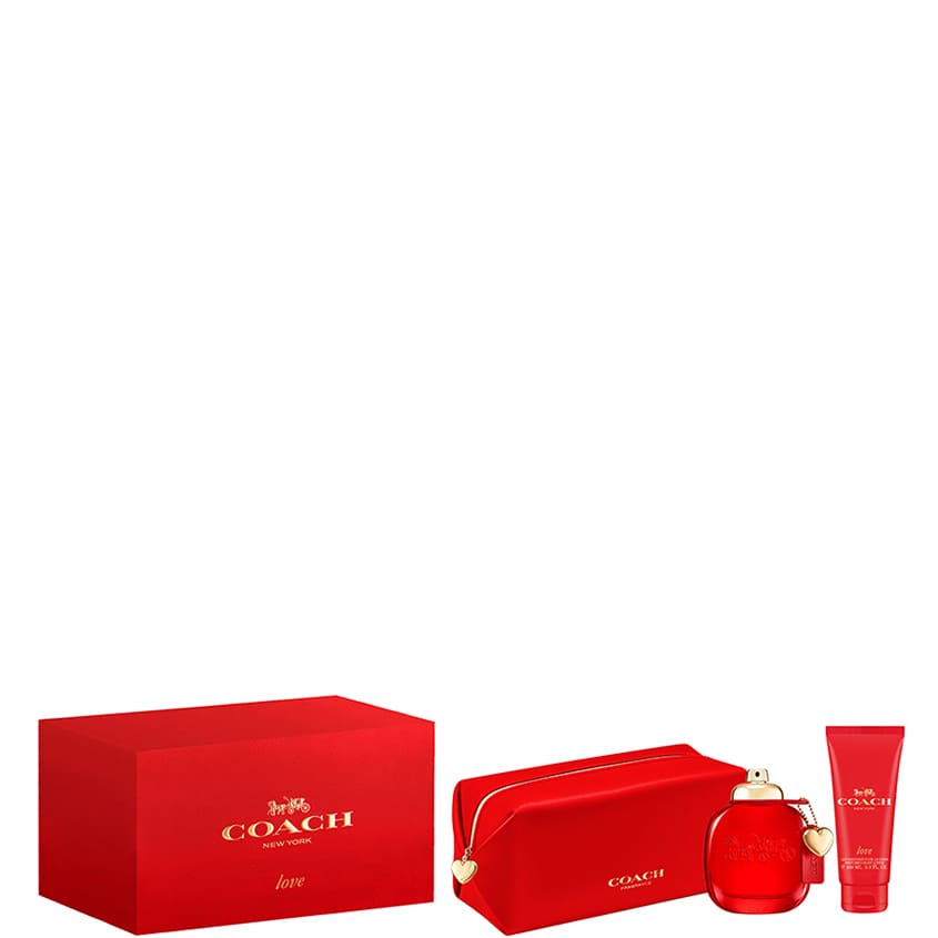 COACH LOVE SET ‘S1 24 (EDP 90ML+BL 100ML+POUCH)