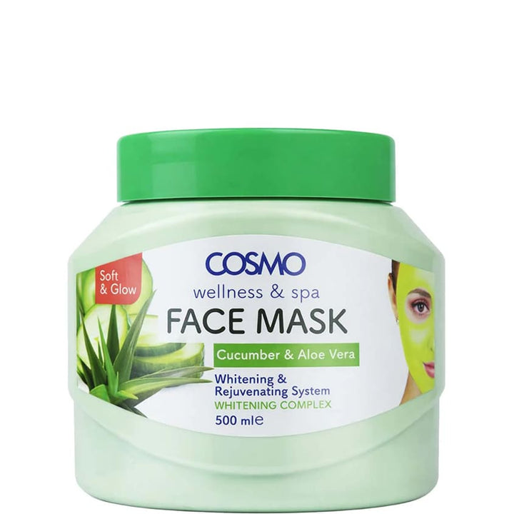 Facial skin care COSMO CUCUMBER & ALOE VERA FACE MASK 500ML
