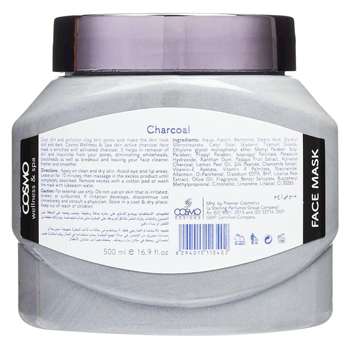 COSMO CHARCOAL FACE MASK 500ML