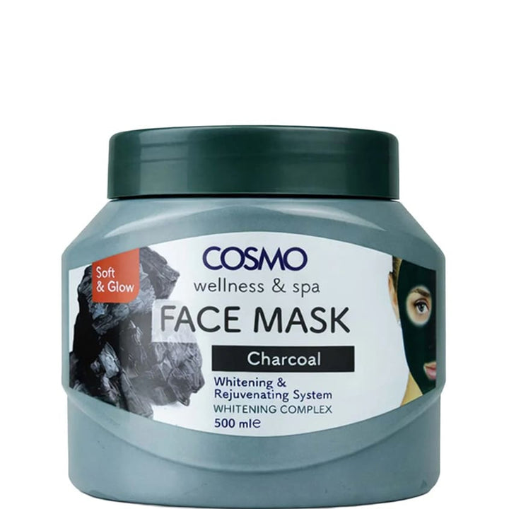 Facial skin care COSMO CHARCOAL FACE MASK 500ML