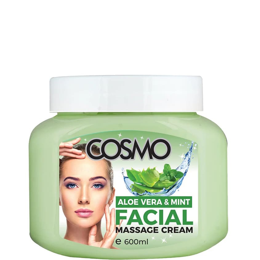 COSMO ALOE VERA & MINT FACIAL MASSAGE CREAM 600ML