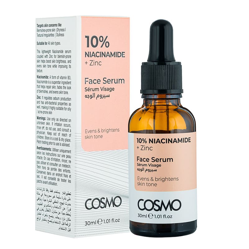 COSMO FACE SERUM 10% NIACINAMIDE + ZINC 30ML – شراء أونلاين