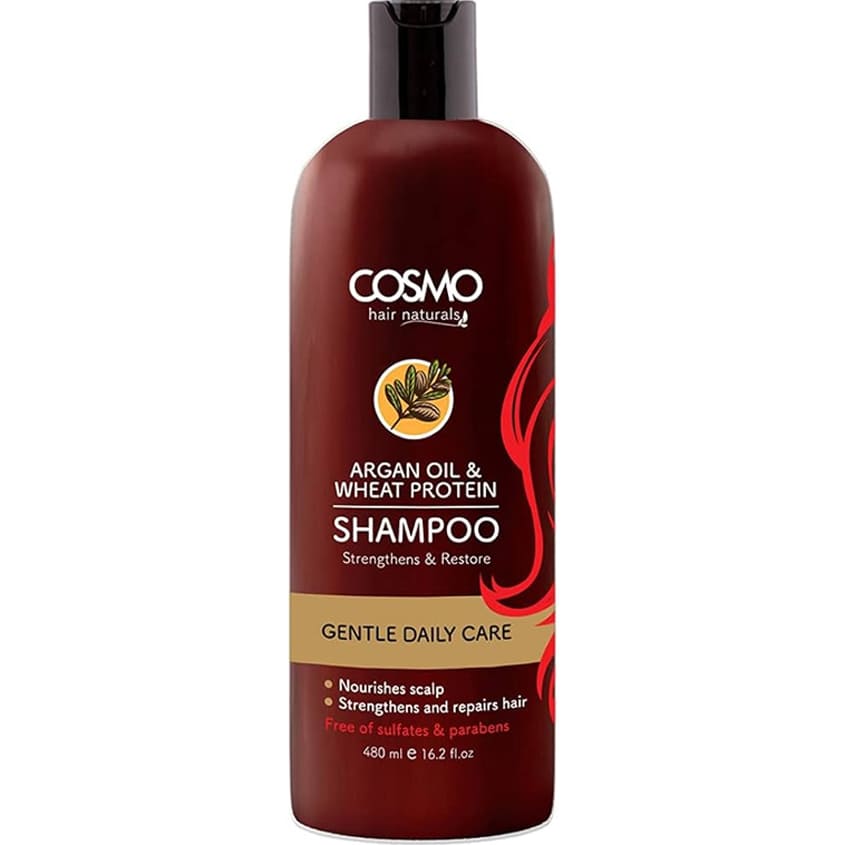 COSMO ARGAN OIL AND WHEAT PROTEIN SHAMPOO 480ML