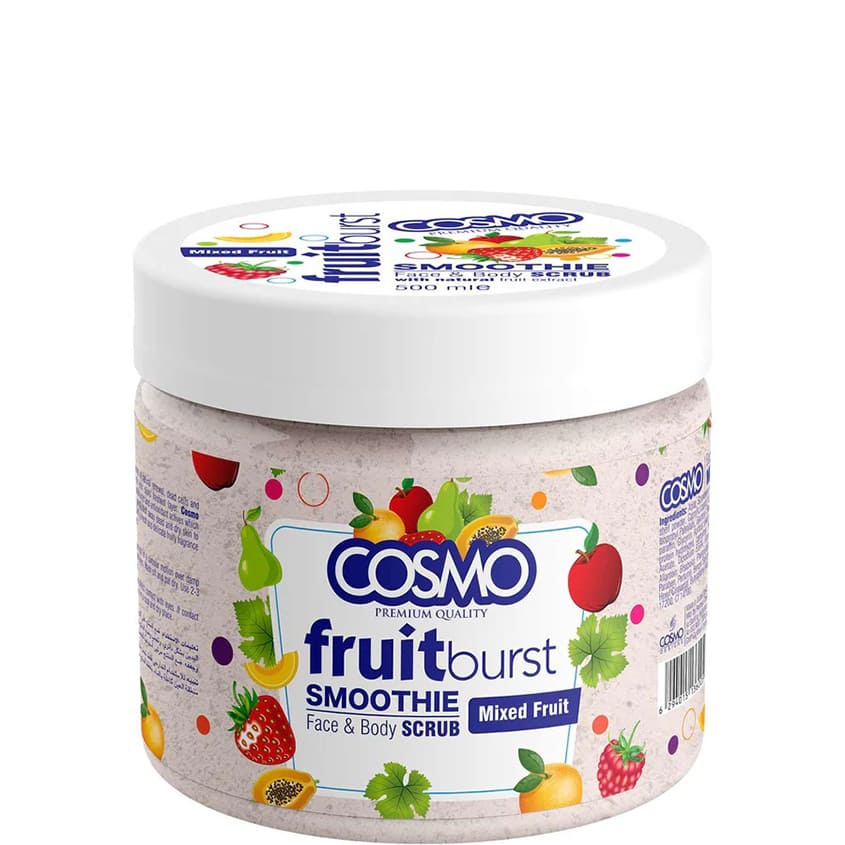 COSMO MIXED FRUIT FRUITBURST FACE AND BODY SCRUB 500ML