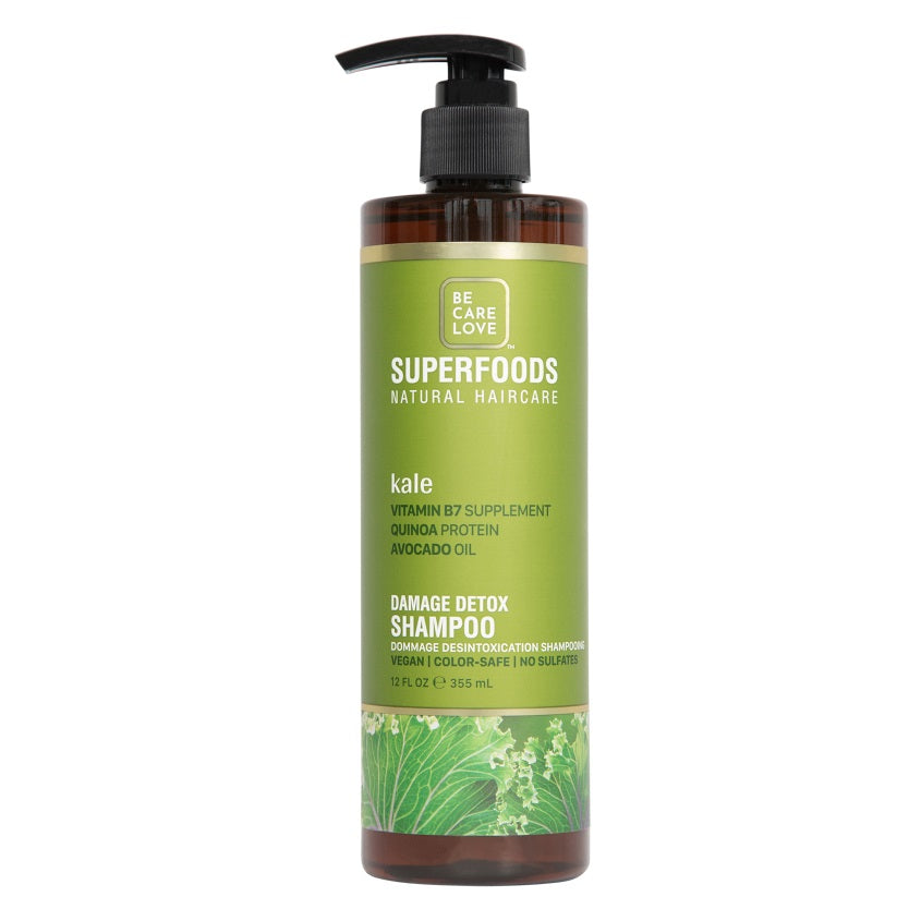 BE CARE LOVE SUPERFOODS DAMAGE DETOX SHAMPOO 355ML – online store