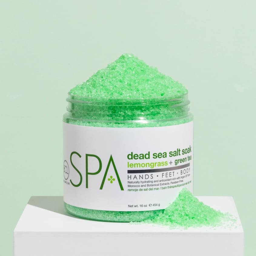 BE CARE LOVE DEAD SEA SALT SOAK LEMONGRASS + GREEN TEA 454G – buy online