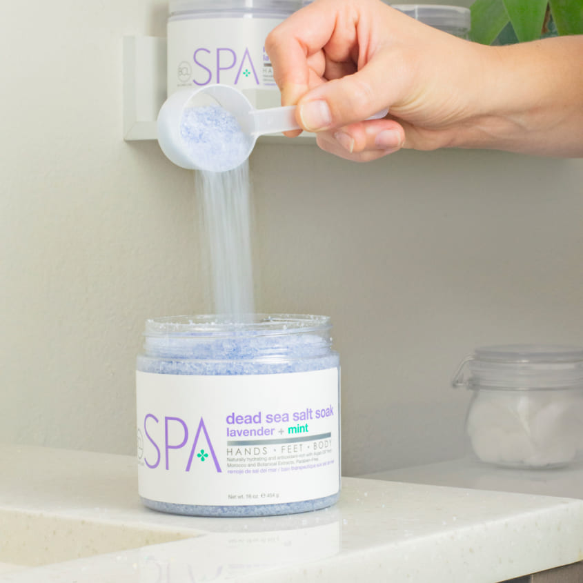 BE CARE LOVE DEAD SEA SALT SOAK LAVENDER + MINT 454G – buy online