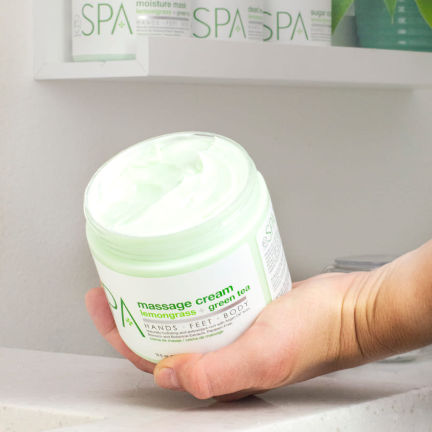 BE CARE LOVE MASSAGE CREAM LEMONGRASS + GREEN TEA 473ML – توصيل مجاني
