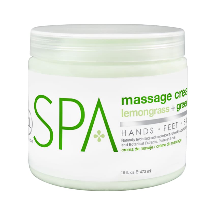 BE CARE LOVE MASSAGE CREAM LEMONGRASS + GREEN TEA 473ML – صورة 5