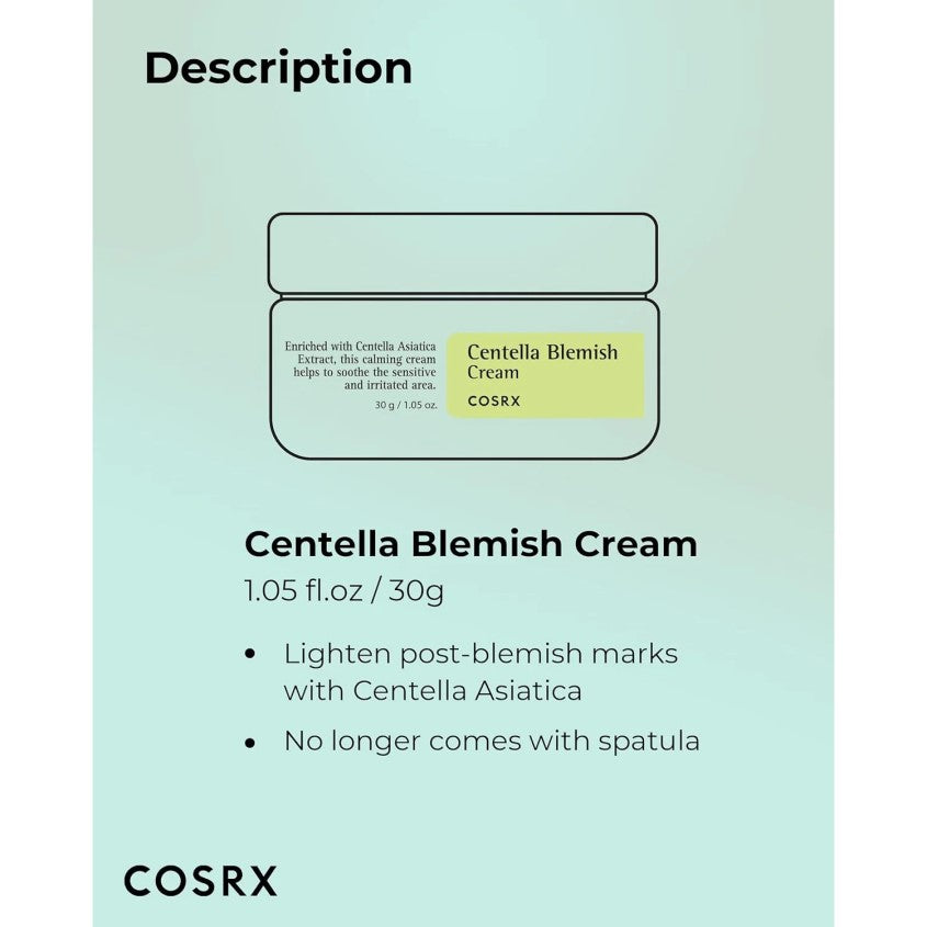 COSRX CENTELLA BLEMISH CREAM 30ML – online store