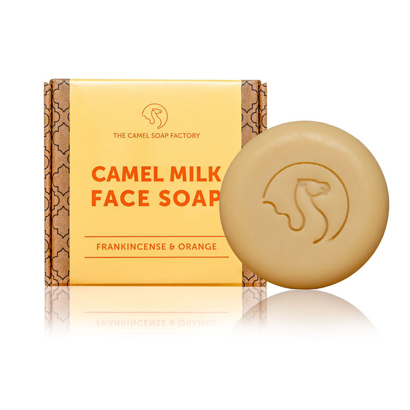 THE CAMEL SOAP FACTORY FACIAL COLLECTION - FRANKINCENSE AND ORANGE 115G