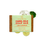 THE CAMEL SOAP FACTORY ARABIAN MILLED SOAP - LIME AND GERANIUM 140G