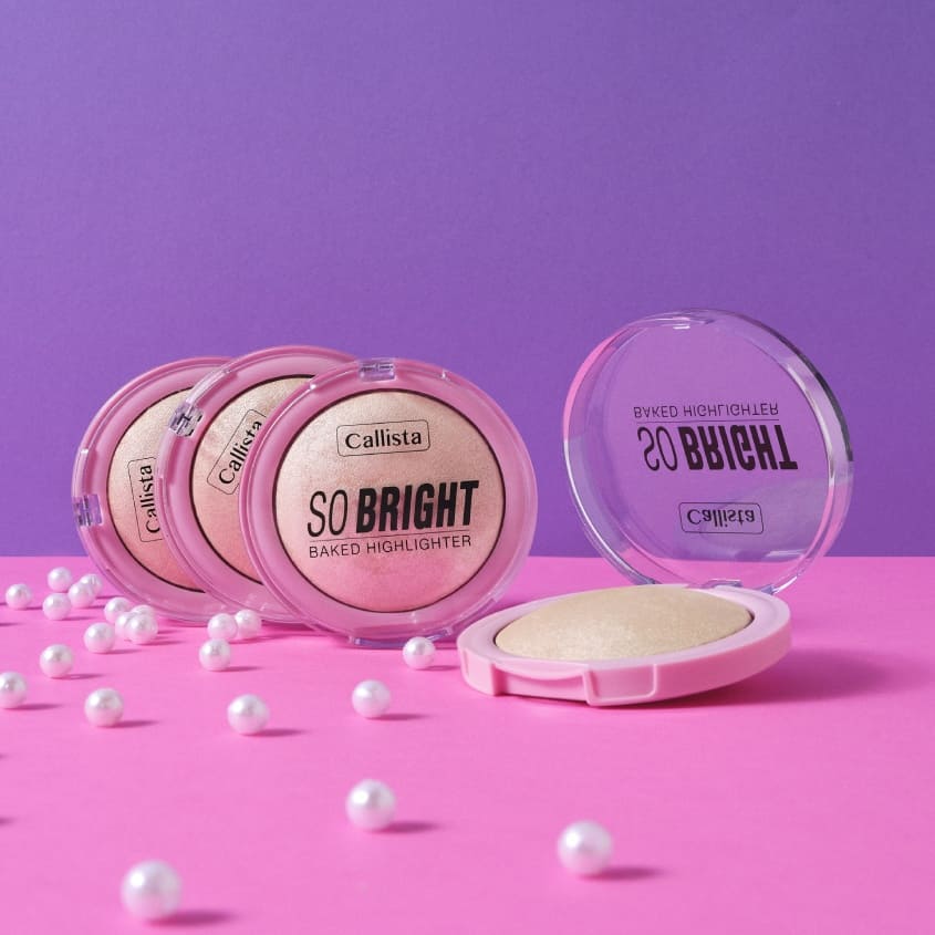 SO BRIGHT BAKED HIGHLIGHTER 01 SNOWY GLOWY LIGHT 10G