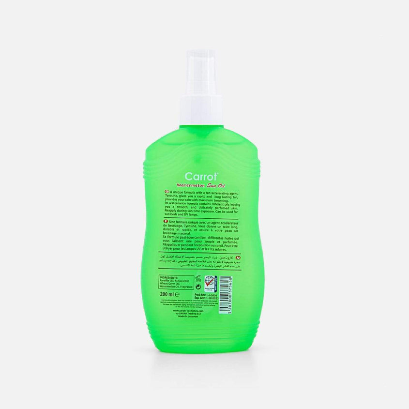 Watermelon Bottle Spray Tanning Oil