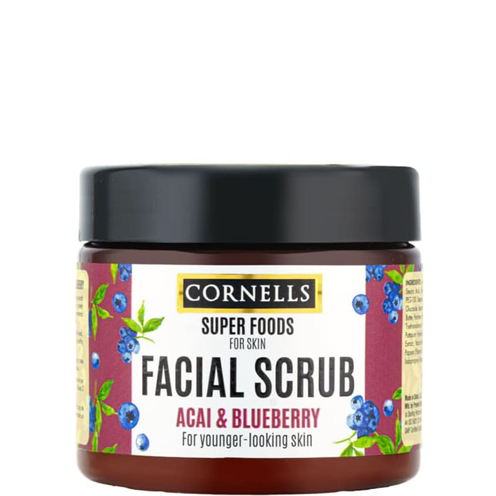 Face scrubs and peels CORNELLS ACAI & BLUE BERRY FACIAL SCRUB FOR SKIN 330ML
