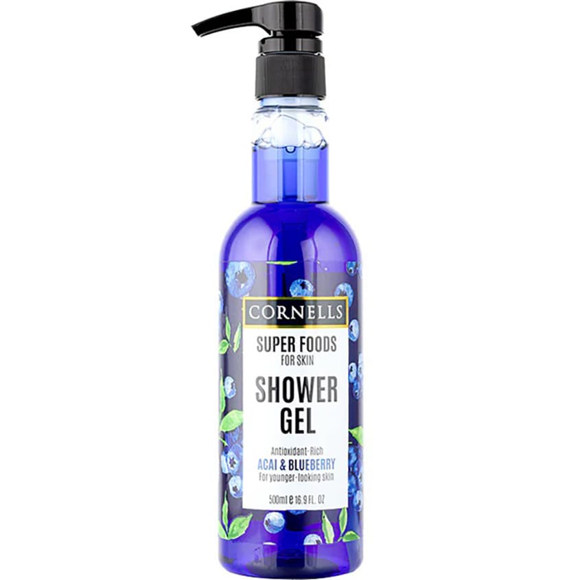 CORNELLS ACAI & BLUE BERRY SHOWER GEL FOR SKIN  500ML