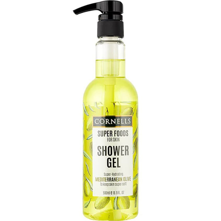 CORNELLS MEDITERRANEAN OLIVE SHOWER GEL FOR SKIN  500ML