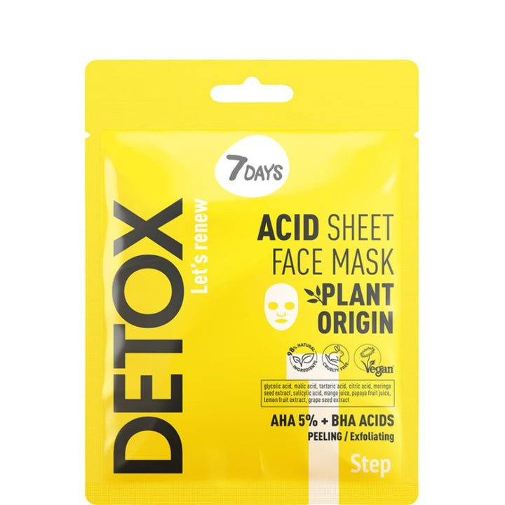 Acid Sheet Face Mask AHA (5%) + BHA Detox
