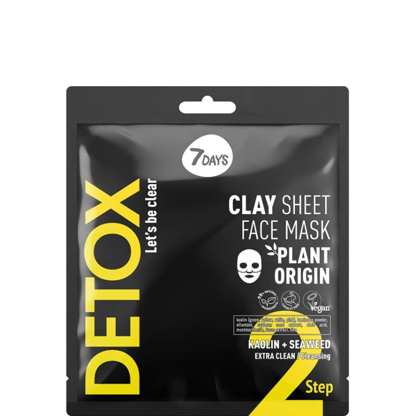Clay Sheet Face Mask Kaolin + Seaweed Detox