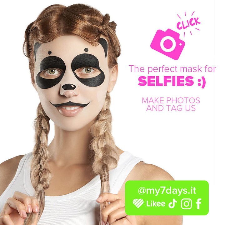 FACE MASK SWEET PANDA EVENS SKIN TONE WITH BAMBOO EXTRACT AND SOYBEAN OIL 28 G