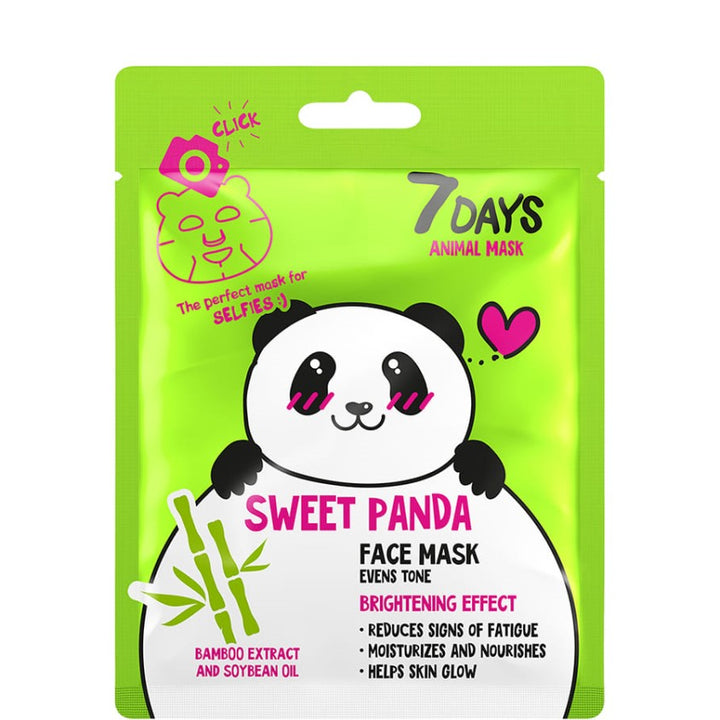 FACE MASK SWEET PANDA EVENS SKIN TONE WITH BAMBOO EXTRACT AND SOYBEAN OIL 28 G