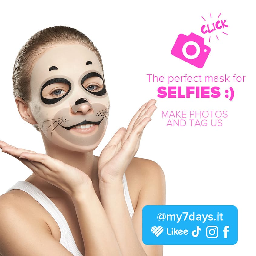 Face Mask Happy Sea Calf Animal Mask