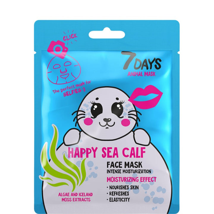 Face Mask Happy Sea Calf Animal Mask
