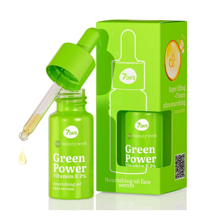 Nourishing Oil Face Serum Green Power Vitamin E 2% My Beauty Week