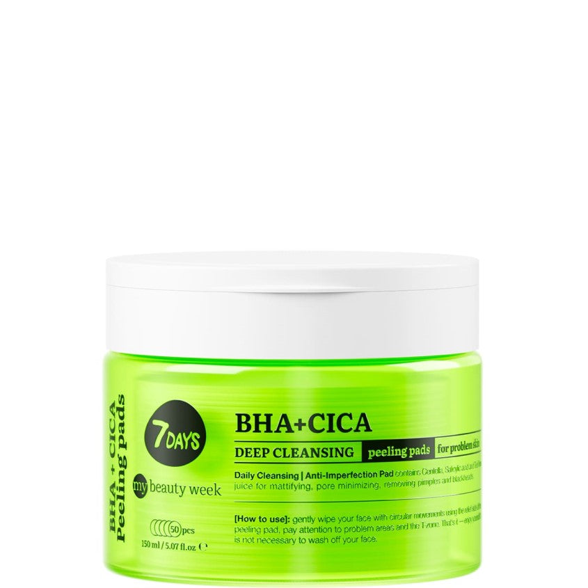 Deep Cleansing Peeling Pads For Face BHA + CICA My Beauty Week