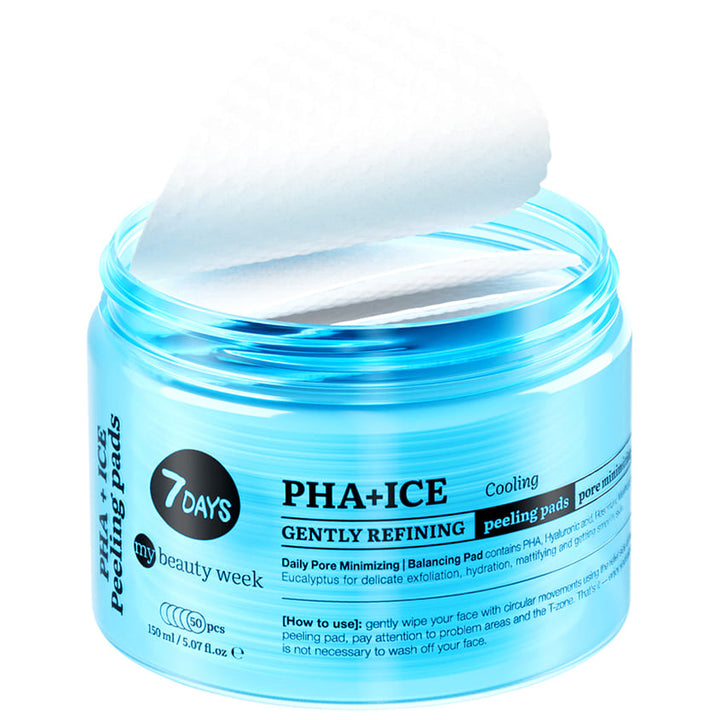 Gently Refining Cooling Peeling Pads For Face PHA + ICE My Beauty Week