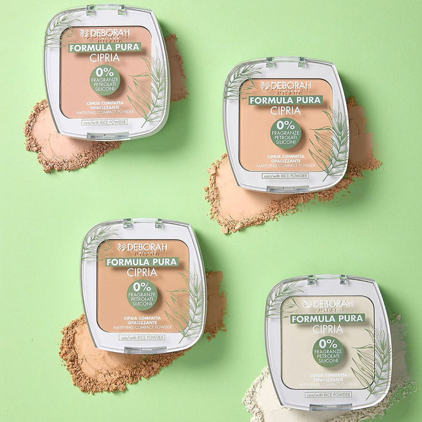 DEBORAH MILANO FORMULA PURA MATIFYING COMPACT POWDER, 02, 9g – توصيل مجاني