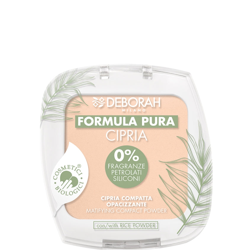 DEBORAH MILANO FORMULA PURA MATIFYING COMPACT POWDER, 02, 9g – شراء أونلاين