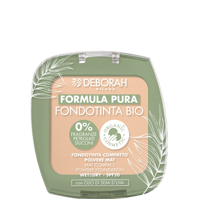 DEBORAH MILANO FORMULA PURA FONDOTINTA BIO TONE: 02 NATURAL 9G