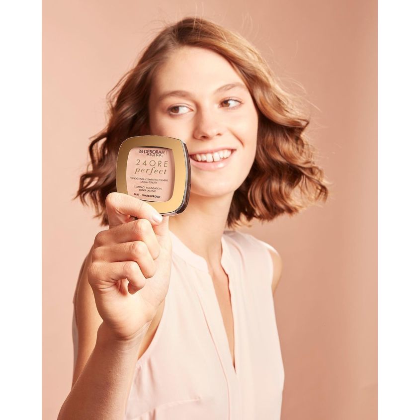 DEBORAH MILANO 24 ORE PERFECT COMPACT FOUNDATION LONG LASTING SPF 20 04 CARAMEL 9G – free delivery