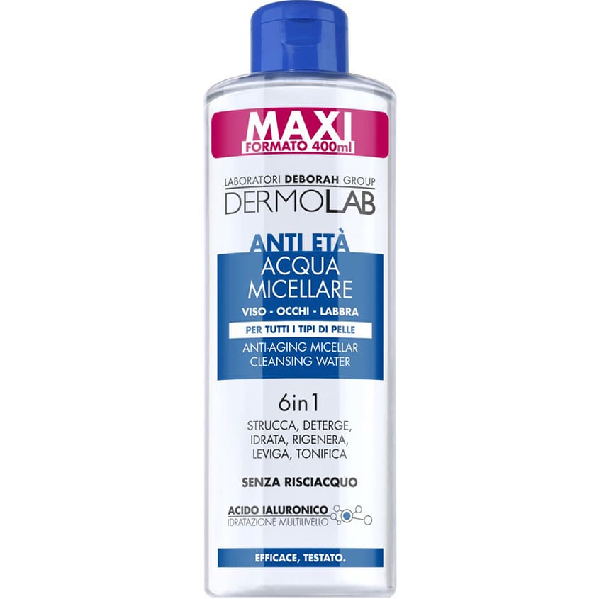 DERMOLAB ANTI-AGING MICELLAR CLEANSING WATER 6 IN 1 - 400ml