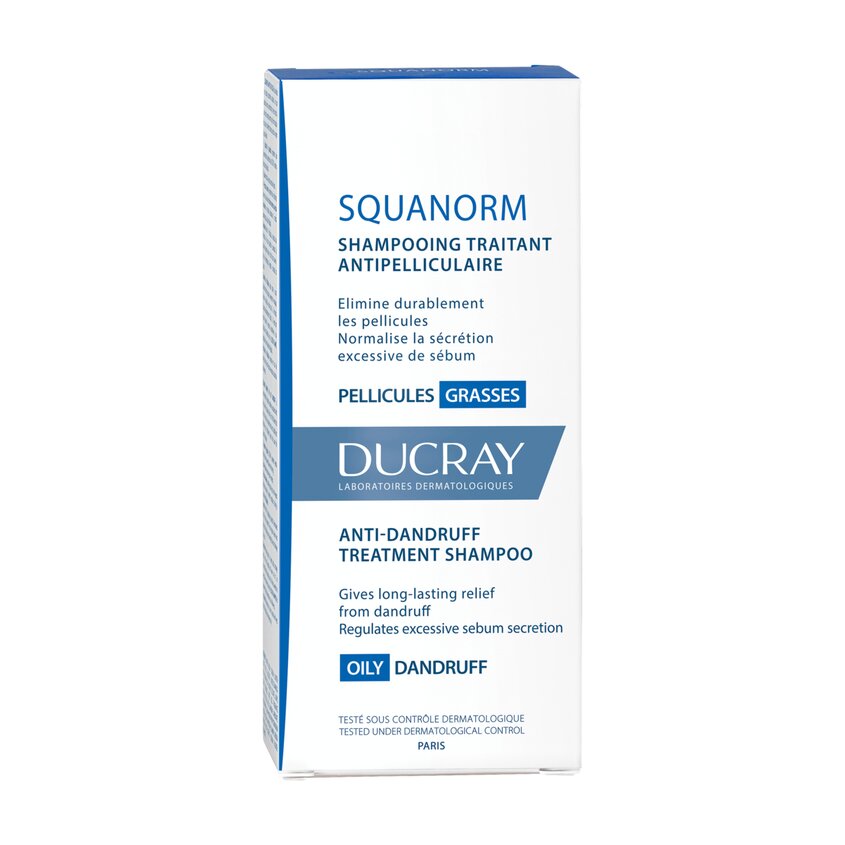 DUCRAY SQUANORM TREATMENT SHAMPOO OILY DANDRUFF 200ML – متجر إلكتروني