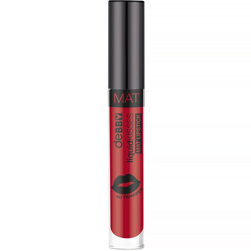 DEBBY LIQUID KISSES MAT LIPSTICK 16 FLAMENCO RED 4.5GR