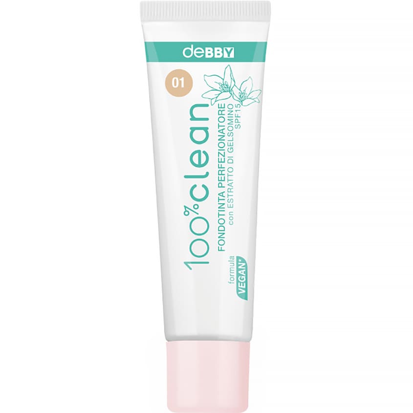 DEBBY 100% CLEAN PERFECTING FOUNDATION 01 NUDE 30ML