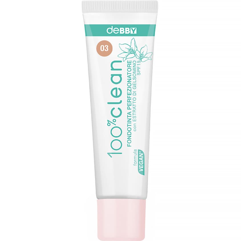 DEBBY 100% CLEAN PERFECTING FOUNDATION 03 NUDE ROSE 30ML
