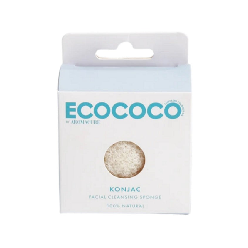 ECOCOCO KONJAC FACIAL CLEANSING SPONGE 1 ITEM – buy online